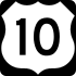 U.S. Highway 10 marker
