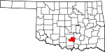 State map highlighting Murray County