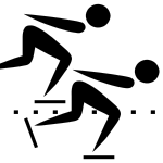 Speed skating pictogram.svg