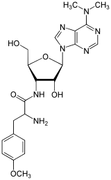 Puromycin skeletal.svg