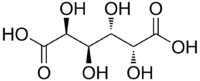 Structural formula of mucic acid