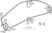 Track layout of the Hockenheimring