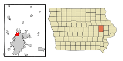 Location in the State of Iowa