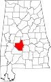 State map highlighting Dallas County