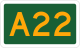 NSW Alphanumeric Route sign