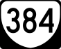State Route 384 marker