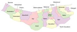 Counties of Mazandaran Province