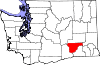 State map highlighting Franklin County