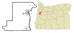 Location in Oregon
