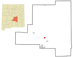 Location of Capitan, New Mexico