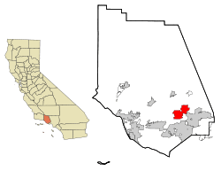Location in Ventura County and the state of California