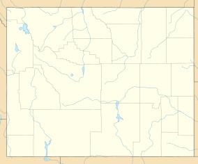 Map showing the location of Shoshone National Forest