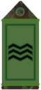 Irish Army sergeant's rank slider