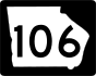 State Route 106 marker