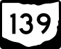 State Route 139 marker