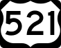 U.S. Route 521 marker