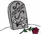 headstone - a stone that is used to mark a grave