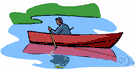 rowing boat - a rowboat