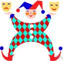 motley fool - a professional clown employed to entertain a king or nobleman in the Middle Ages