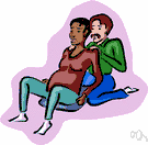 birthing coach - an assistant (often the father of the soon-to-be-born child) who provides support for a woman in labor by encouraging her to use techniques learned in childbirth-preparation classes