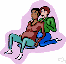 monitrice - an assistant (often the father of the soon-to-be-born child) who provides support for a woman in labor by encouraging her to use techniques learned in childbirth-preparation classes