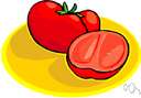 tomato - mildly acid red or yellow pulpy fruit eaten as a vegetable