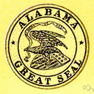 Heart of Dixie - a state in the southeastern United States on the Gulf of Mexico