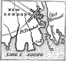 New London - a town in southeastern Connecticut near Long Island Sound