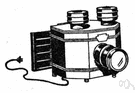 magic lantern - an early form of slide projector