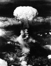 atomic explosion - the explosion of an atomic bomb
