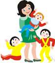 baby minder - a person who looks after babies (usually in the person's own home) while the babys' parents are working