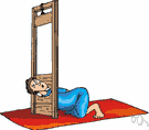 capital punishment - putting a condemned person to death