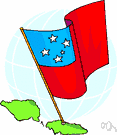 Samoa i Sisifo - a constitutional monarchy on the western part of the islands of Samoa in the South Pacific