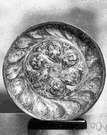 alms tray - a tray for collecting the offering from a congregation