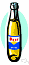 beer bottle - a bottle that holds beer