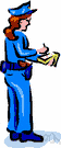 policewoman - a woman policeman