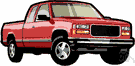 pickup truck - a light truck with an open body and low sides and a tailboard