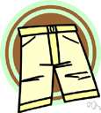 short pants - trousers that end at or above the knee