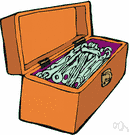 toolbox - a box or chest or cabinet for holding hand tools