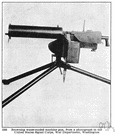 Browning machine gun - a belt-fed machine gun capable of firing more than 500 rounds per minute