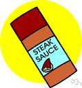 Worcestershire - a savory sauce of vinegar and soy sauce and spices