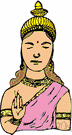 Anapurna - wife of Siva and a benevolent aspect of Devi: Hindu goddess of plenty