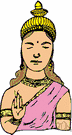 Annapurna - wife of Siva and a benevolent aspect of Devi: Hindu goddess of plenty