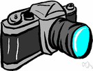 camera lens - a lens that focuses the image in a camera