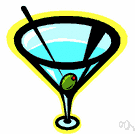 martini - a cocktail made of gin (or vodka) with dry vermouth