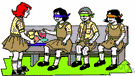 Blindman's buff - a children's game in which a blindfolded player tries to catch and identify other players