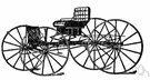buckboard - an open horse-drawn carriage with four wheels