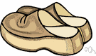 patten - footwear usually with wooden soles