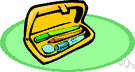 pencil case - a box for holding pencils