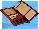 billfold - a pocket-size case for holding papers and paper money